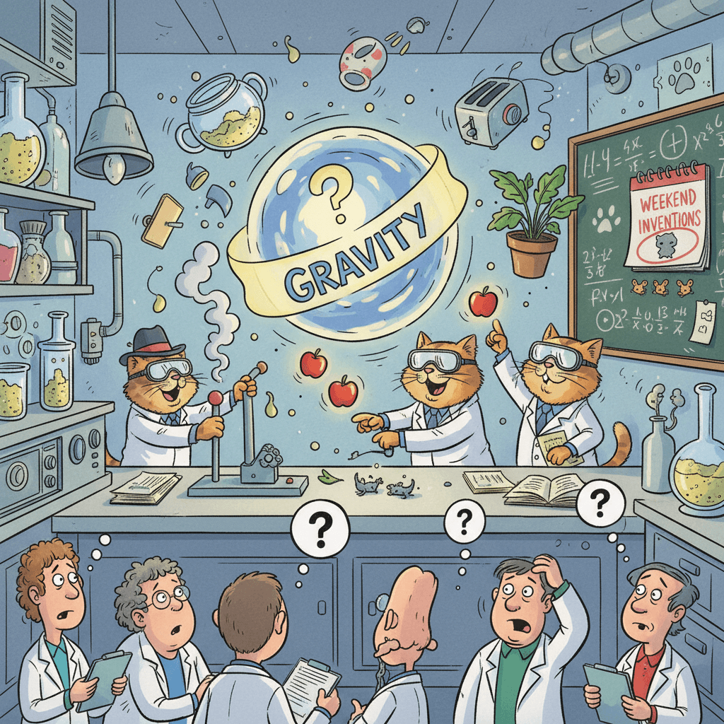 Ученые подтвердили: коты тайно изобретают гравитацию по выходным — вы не поверите, но это смешно
