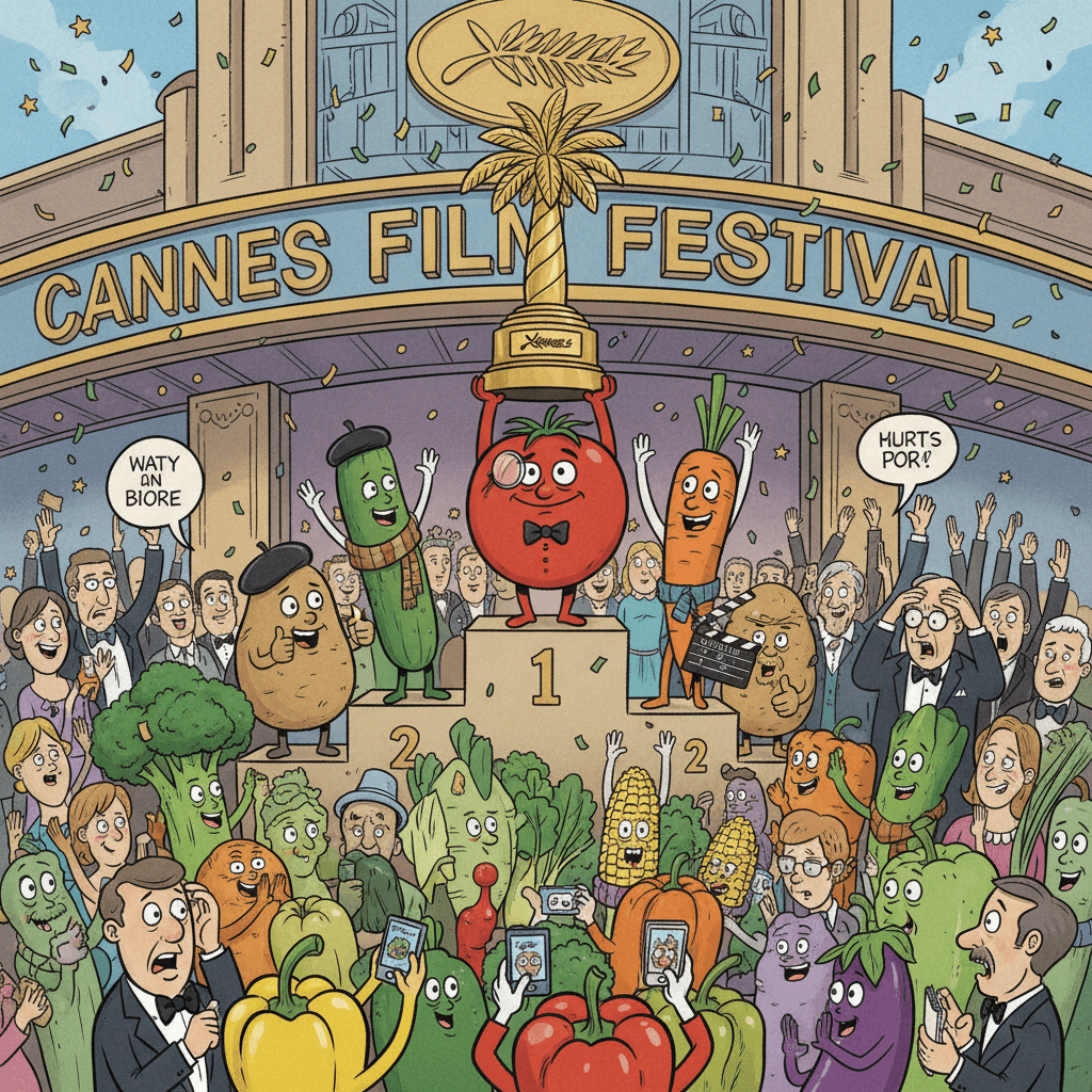 Шок! Новый фильм с участием говорящих овощей побеждает на Каннском кинофестивале!