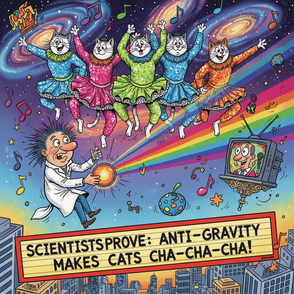 Ученые доказали: антигравитация вызывает у котов желание танцевать ча-ча-ча!