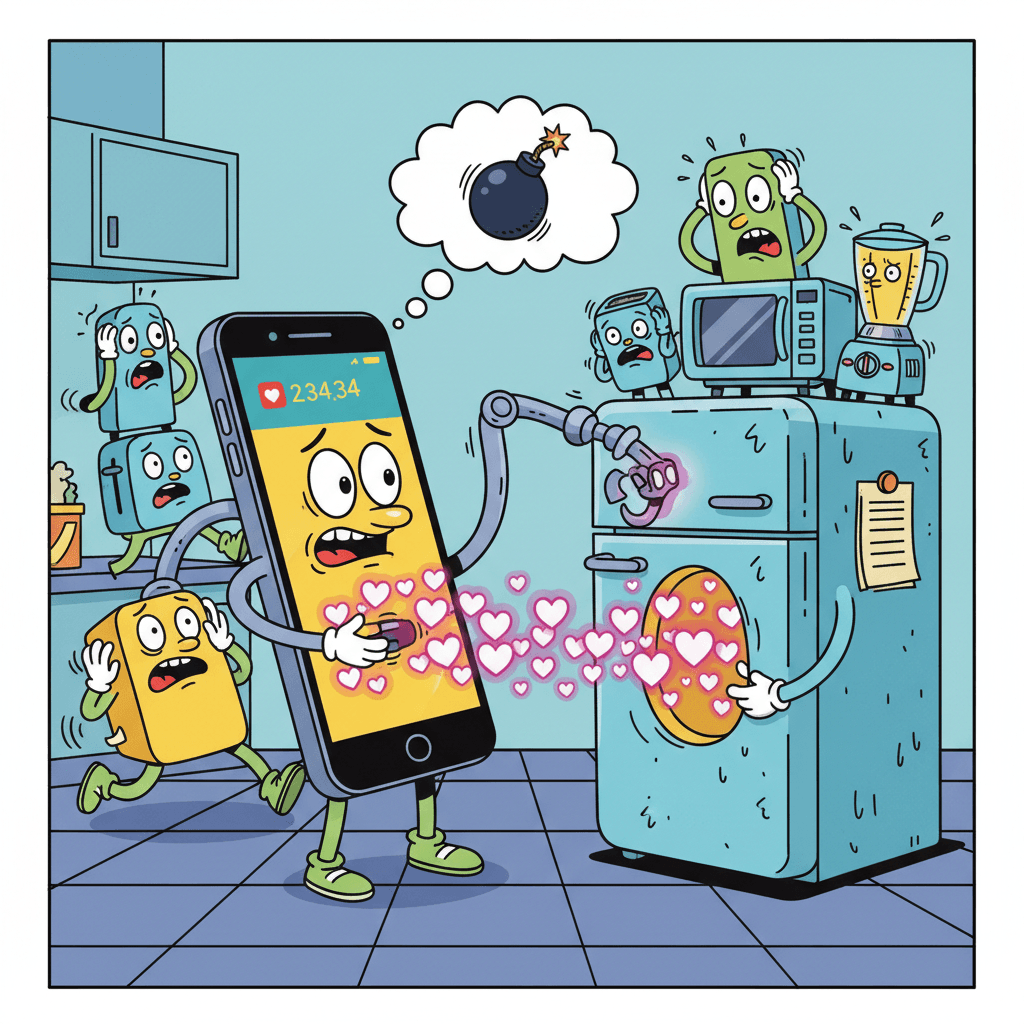 Шок! Смартфон научился воровать лайки у холодильников — индустрия в панике