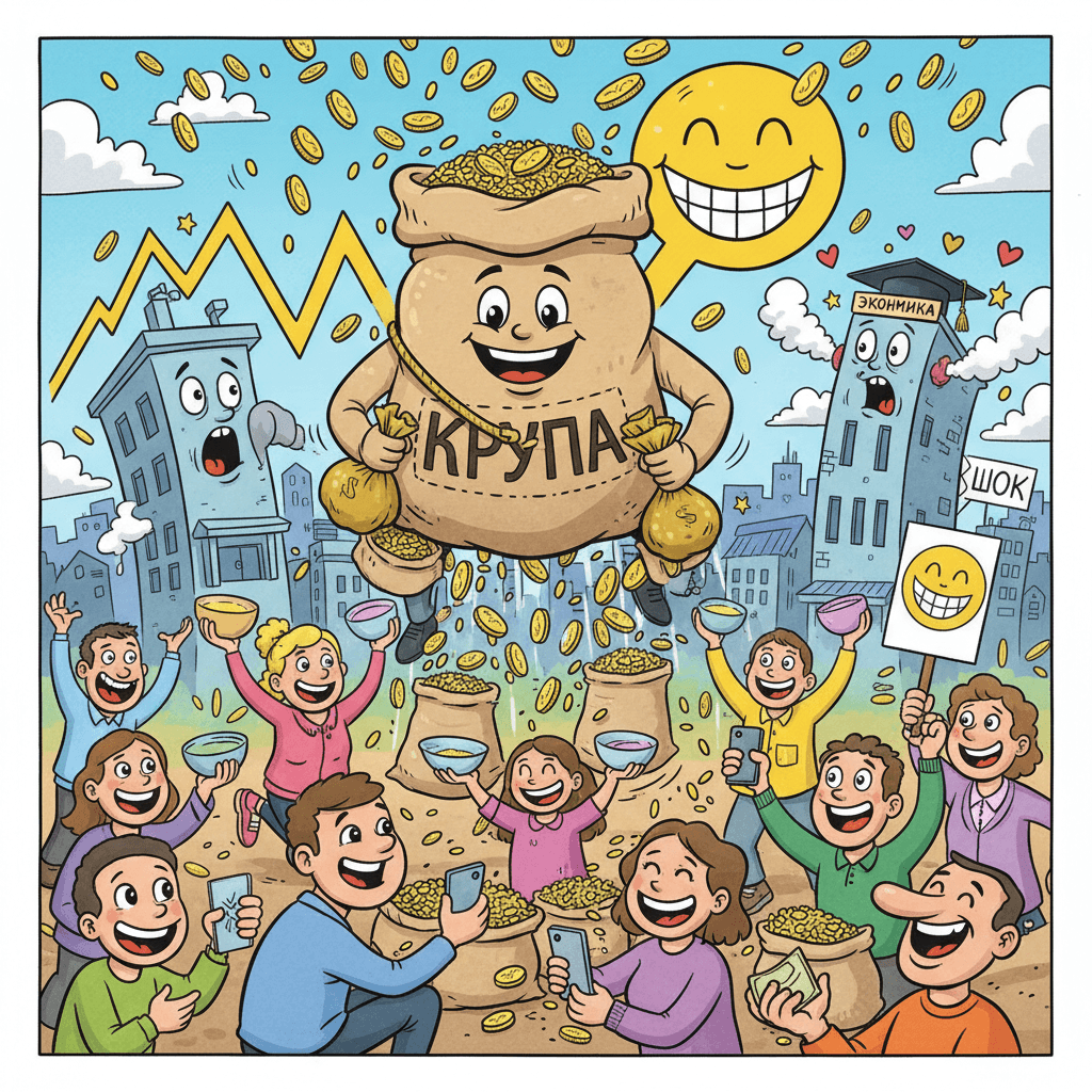 Рынок крупы начал платить людям за улыбку — экономика в шоке и в восторге