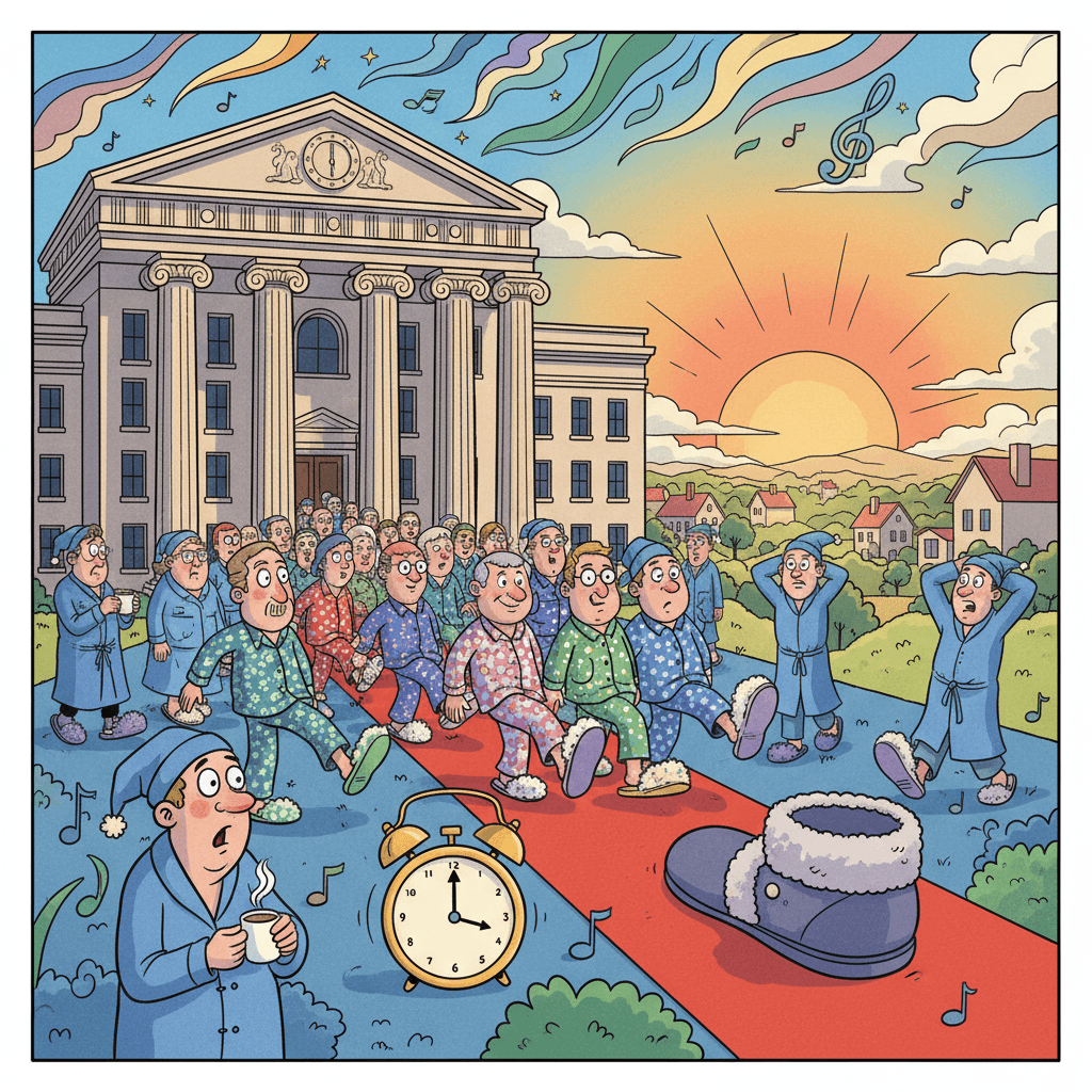 Шок! Парламент решил голосовать ногами — утро страны теперь в тапочках